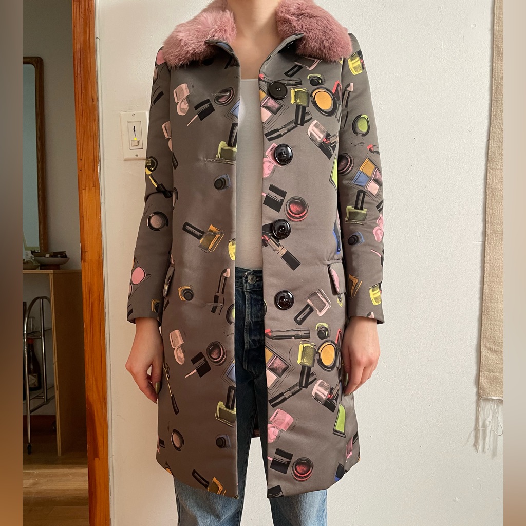 Moschino Cheap  Chic Lipstick Coat
